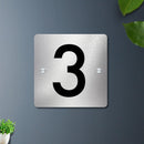 Futura (Silver) - Contemporary House Number/Name Sign - ICraft asia