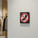 No High Heels - Layered 3D Prohibition Sign