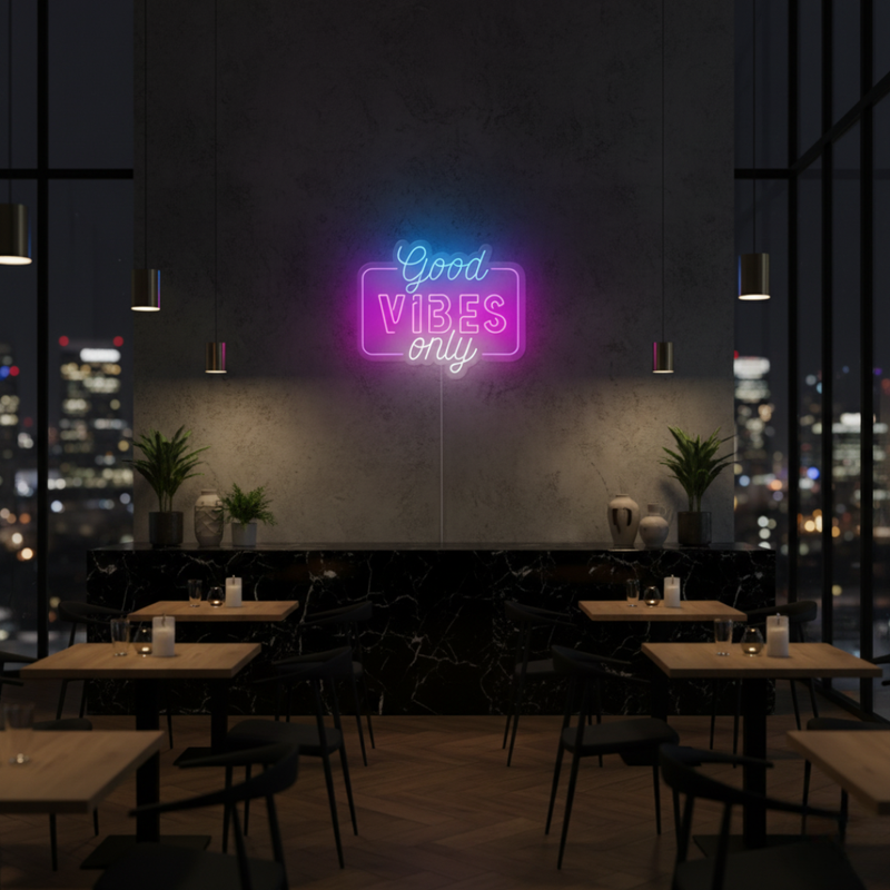 Good Vibes Only Neon Sign
