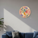 Patchwork Vibe Birch Clock