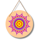 "Om And Swatik" Wall Hangings - ICraft asia