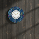 Deep Sea Floral Wall Clock