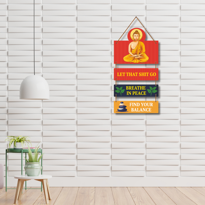 Buddha Wooden Wall Hanging