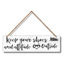 "Keep Your Chappal & Attitude Outside" Wall Hanging - ICraft asia