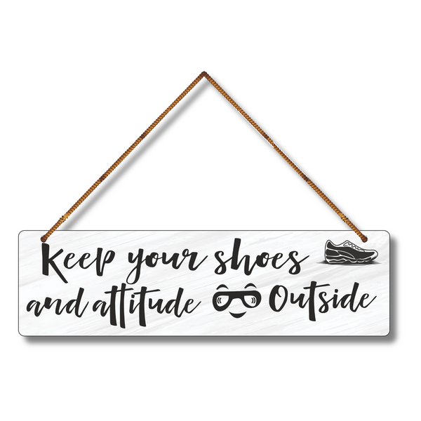 "Keep Your Chappal & Attitude Outside" Wall Hanging