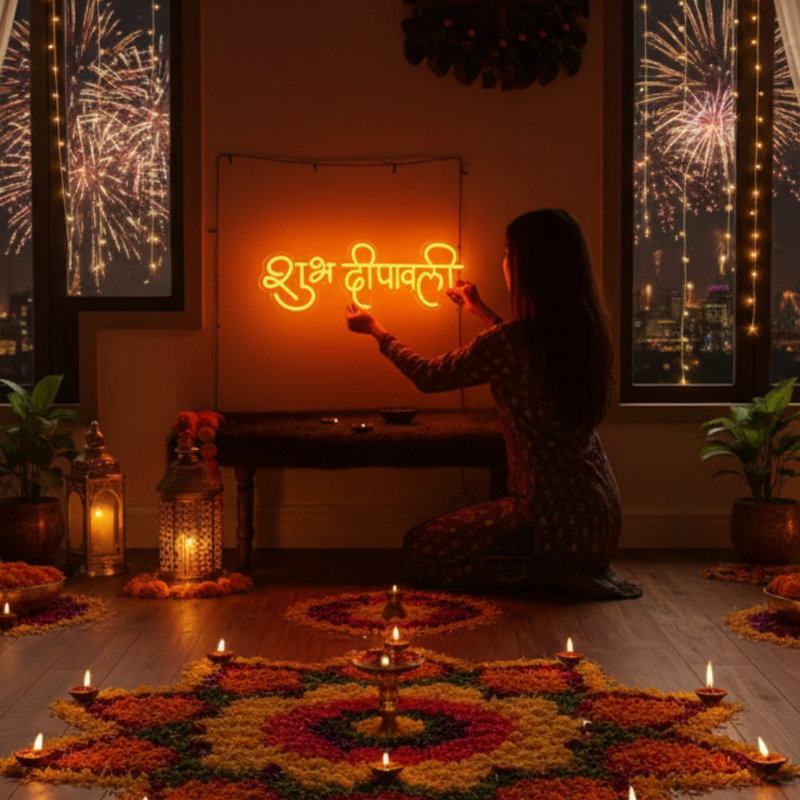 Shubh Deepavali Neon Sign