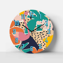 Palm Parade Birch Clock