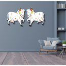 Kamdhenu Cow Wall Hanging (Pair) - ICraft asia