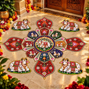 Royal Cow Mandala Rangoli