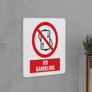 No Gambling Sign