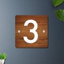 Futura (Wooden) - Contemporary House Number/Name Sign - ICraft asia