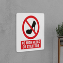 No High Heels Sign