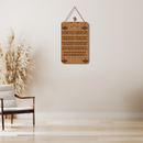 Devotional Marathi Prayer Wooden Wall Hanging - ICraft asia