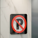 No Parking - Layered 3D Prohibition Sign