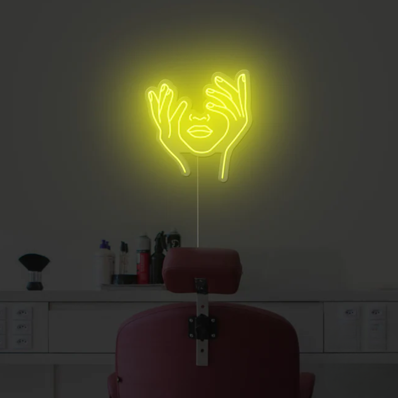 Hold Face Neon Sign