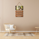 Lord Krishna Inspirational Wooden Wall Hanging – “God’s Plan, Timing & Grace” - ICraft asia