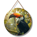 Exotic Birds Wooden Wall Hanging