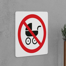 No Strollers Sign