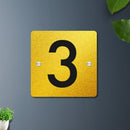 Futura (Golden) - Contemporary House Number/Name Sign - ICraft asia