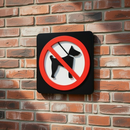 No Pets Allowed - Layered 3D Prohibition Sign