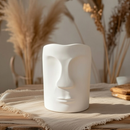 Abstract Face Sculpture Vase 🗿✨