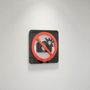 No Flash Photography - Layered 3D Prohibition Sign