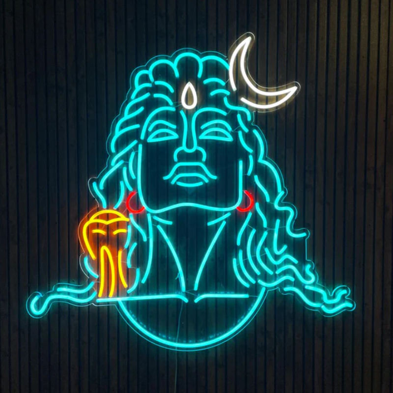 Adiyogi Shiva Neon Sign