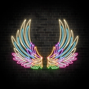 Galaxy Wings Neon Sign