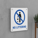 No Littering Sign
