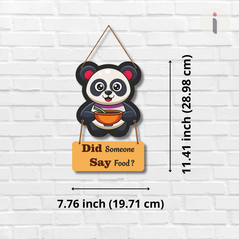 Hungry Panda – Fun Foodie Wall Hanging
