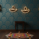 Divine Glow Diya Neon Light
