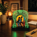 Premium Radha Krishna Acrylic LED Table Lamp