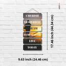 Cherish Yesterday Dream Tomorrow Live Today Wooden Wall Hanging