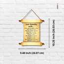 Family Values Scroll Wall Hanging