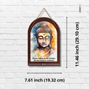 Buddha Wisdom Wooden Wall Hanging