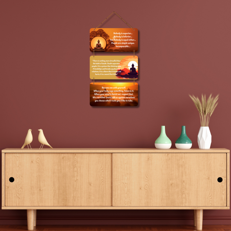 Buddha Quotes Motivational Wall Hanging