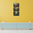 Ganesha, Instrument People, Louts River Wooden Wall Hanging