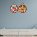 Maa Lakshmi Ganesh Saraswati Divine Wall Hanging