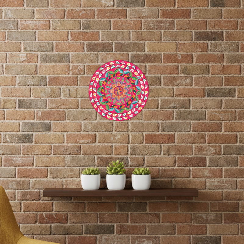 Leaf Swirl Harmony Mandala Wall Decor