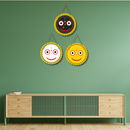 Jagannath, Balabhadra, Subhadra Face Wall Hanging