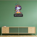 Krushna Sada Sahayate Wooden Wall Hanging