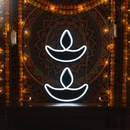 Divine Glow Diya Neon Light
