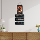 Om Shreem Hreem Kleem Gam Ganapataye Wooden Wall Hanging