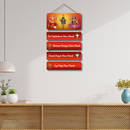 Om Venkateshwar Namo Namah Wooden Wall Hanging