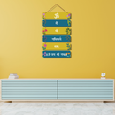 Om Jay Shree Radha Wooden Wall Hanging