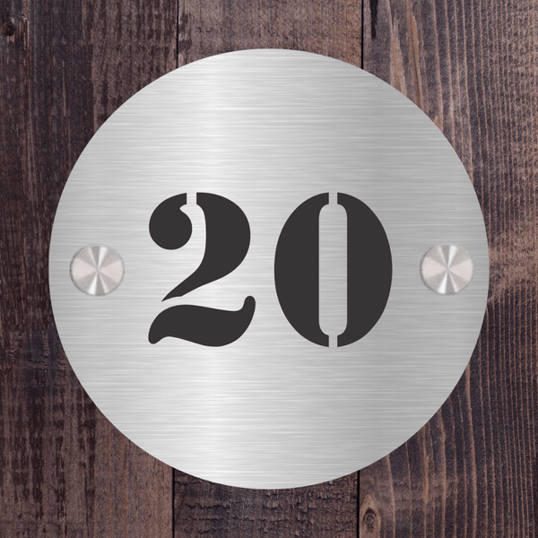 Roundica - Stainless Steel House Number Sign