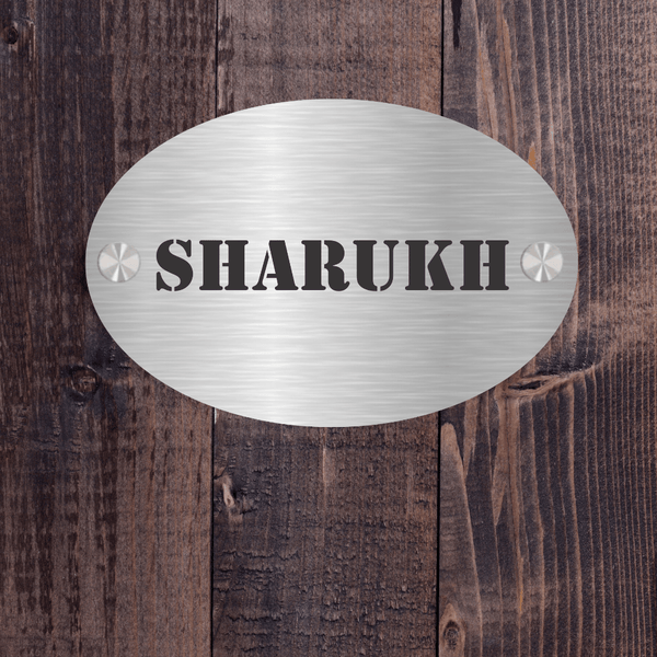 Ovalica - Stainless Steel Name Plate