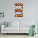 "Welcome to Our" wooden wall hanging