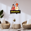 Maharashtrian Couple Welcome Wall Hanging