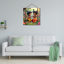 Divine Childhood – Krishna and Radha on Swing